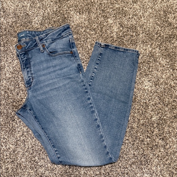 Jag Jeans Denim - Jag Jeans Women’s Light Blue Straight Leg Stretch Jeans M 30